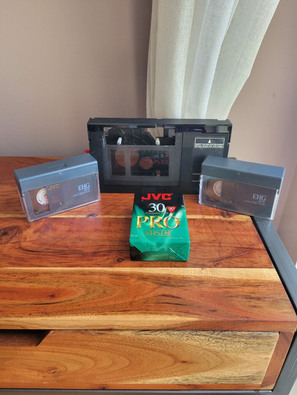 Vintage JVC EHG (Extra High Grade) VHS-C compact video cassettes S VHC Compatibl